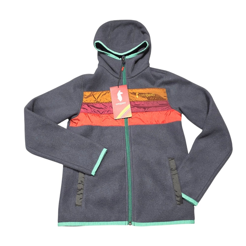 NEW Cotopaxi Women's XXS Teca Fleece Hooded Full-Zip Jacket Saturn Colorblock - Picture 2 of 10